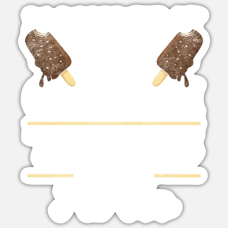 Crème glacée Delight Crème de plage Sticker taille S (10 x 10 cm)