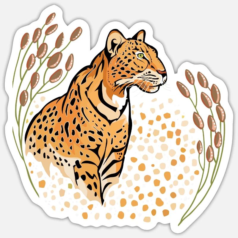 panthère Sticker taille S (10 x 10 cm)