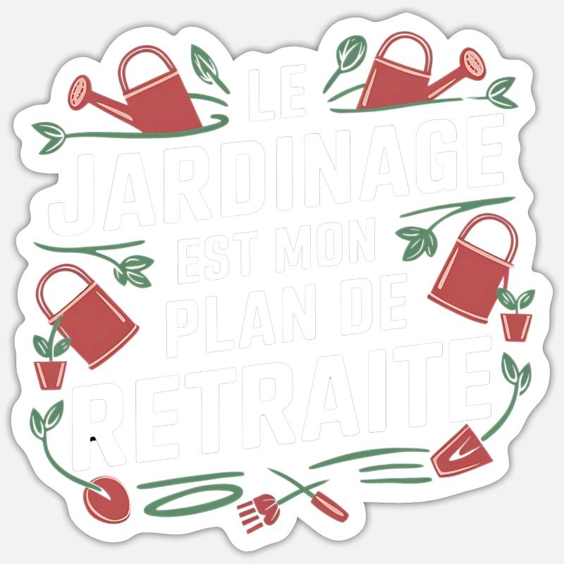 Altersvorsorge - Sticker Größe S (10 x 10 cm) - Mattweiß
