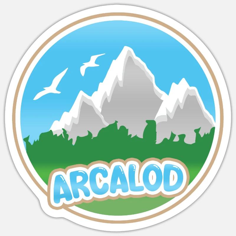 Arcalod - Sticker taille S (10 x 10 cm) - blanc mat