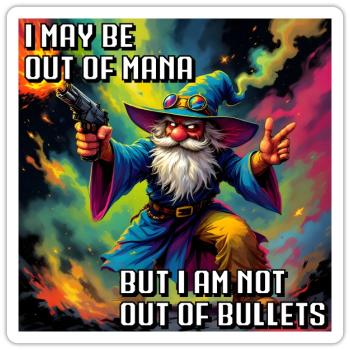 OutOfMana - Sticker Größe S (10 x 10 cm) - Mattweiß - Vorne