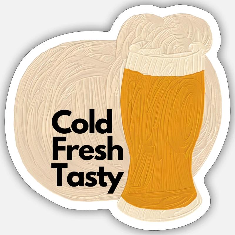 Cold Fresh Tasty Sticker size S (10 x 10 cm)