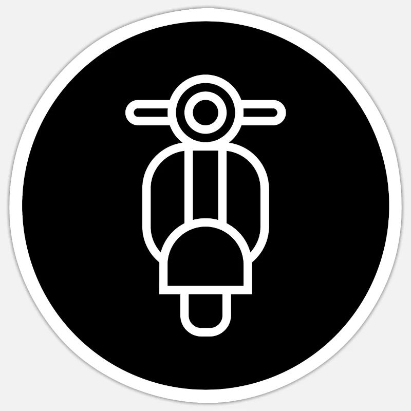 Mobylette Sticker taille S (10 x 10 cm)