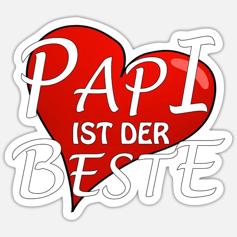 PAPI IST DER BESTE Sticker Größe S (10 x 10 cm)