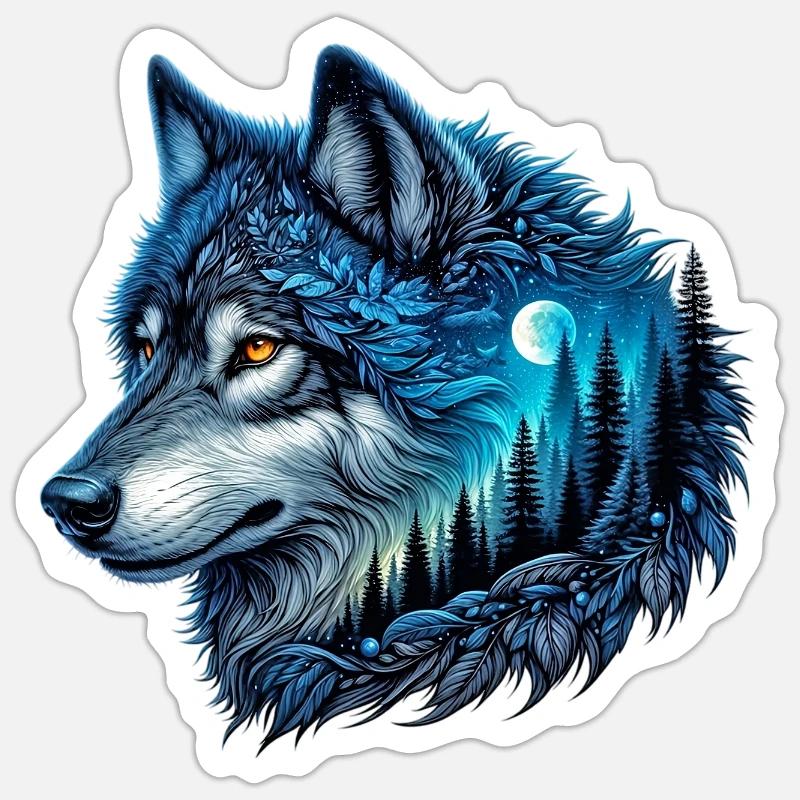 Wolf Sticker size S (10 x 10 cm)