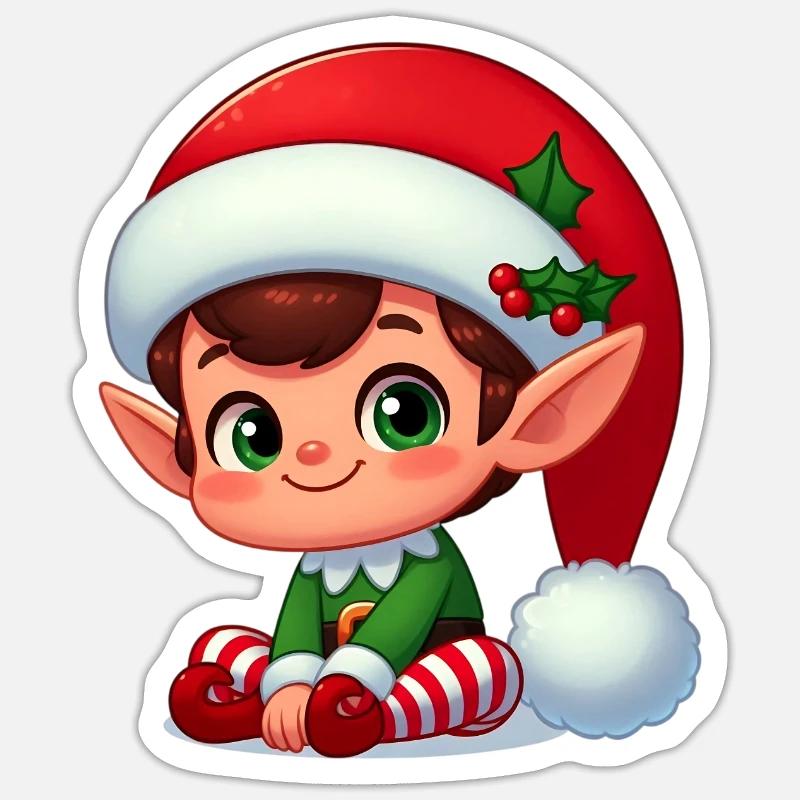 Elf 5 - Sticker size S (10 x 10 cm) - white matte