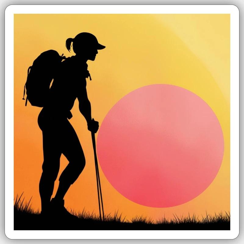 Sunset Sticker size S (10 x 10 cm)