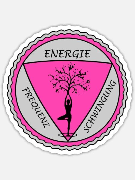 Aura Druck2 - Sticker Größe S (10 x 10 cm) - Mattweiß