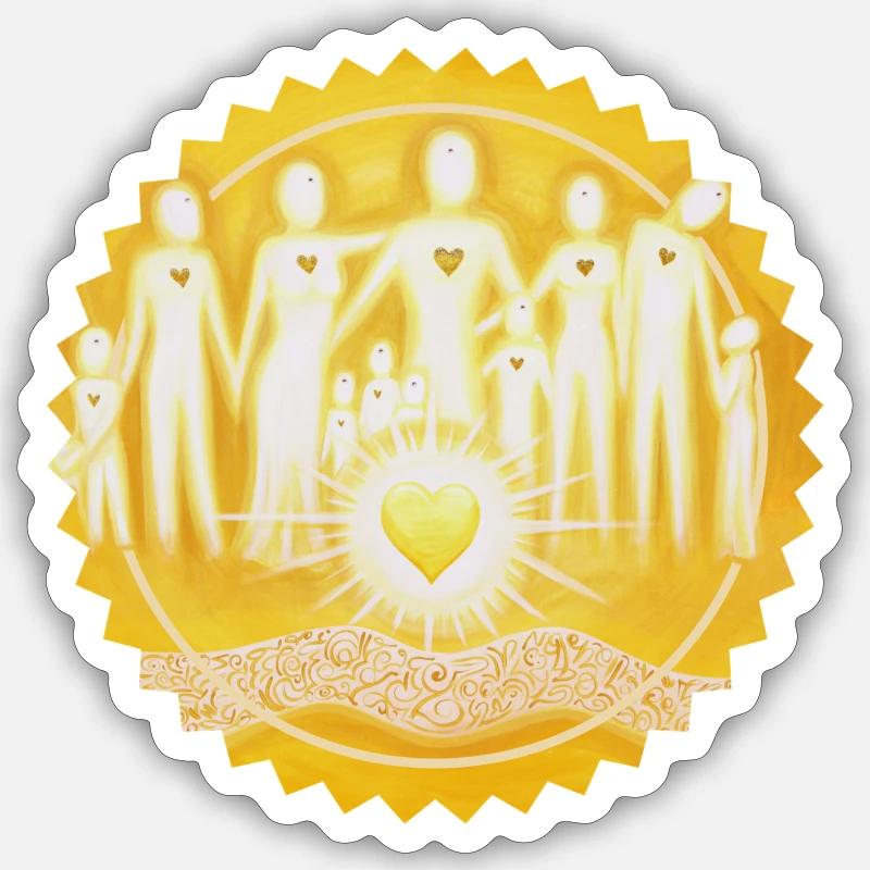 Stargate LightPeople Sun - Sonja Ariel - Sticker taille S (10 x 10 cm) - blanc mat