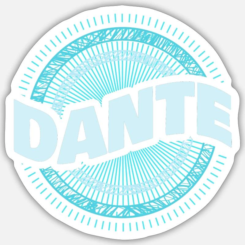 Geschenkidee Dante - Sticker Größe S (10 x 10 cm) - Mattweiß