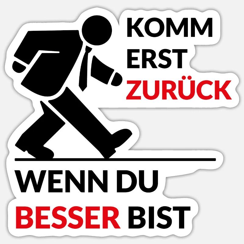 Design "Comeback Statement" Sticker size S (10 x 10 cm)