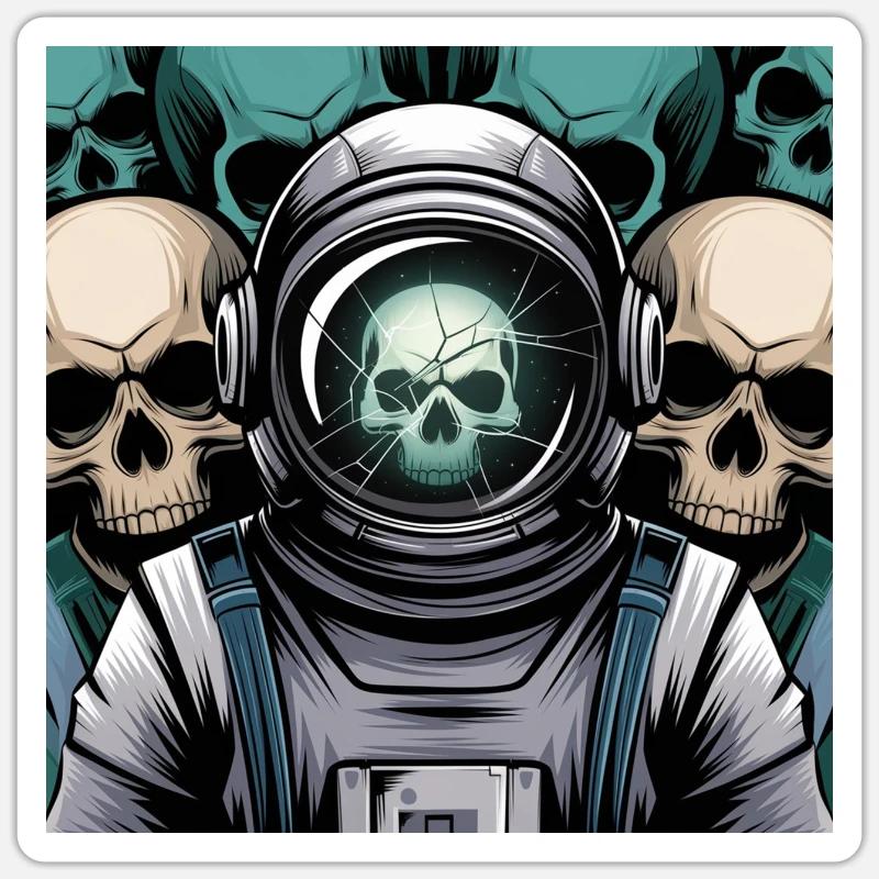 Psychedelic Space Sticker size S (10 x 10 cm)