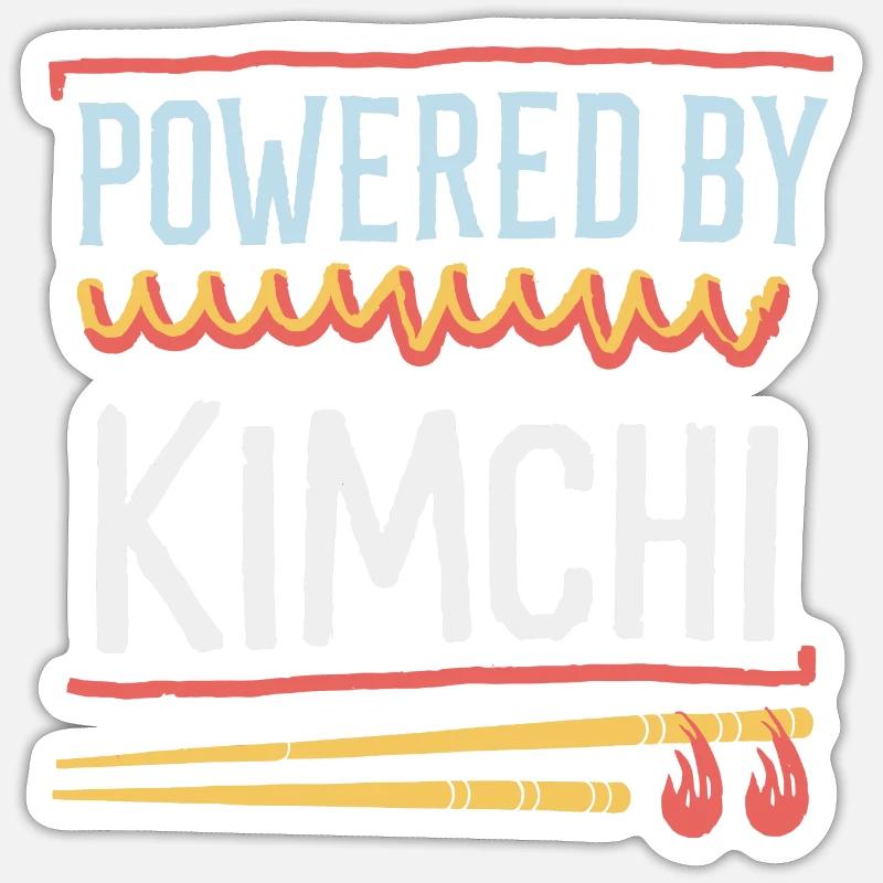 L’indulgence coréenne et l’amour du kimchi Sticker taille S (10 x 10 cm)