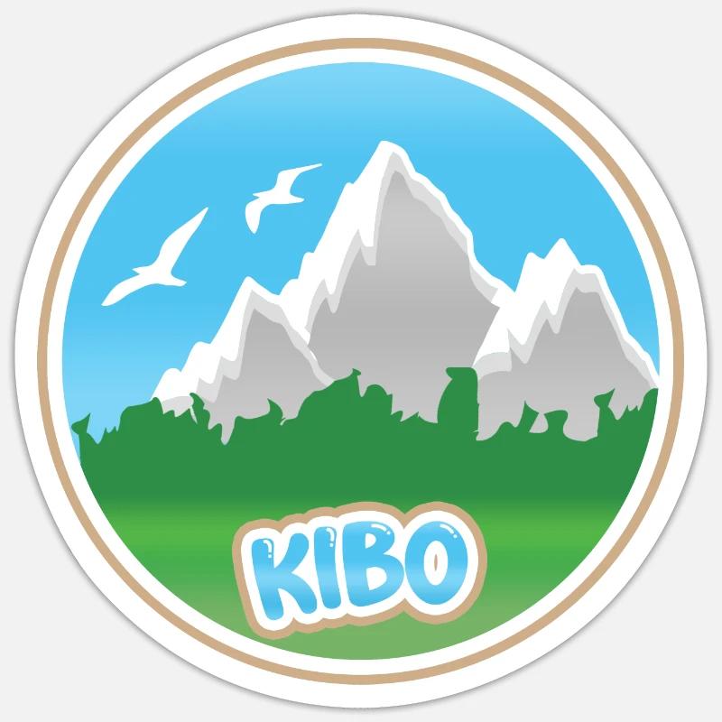 Kibo - Sticker size S (10 x 10 cm) - white matte
