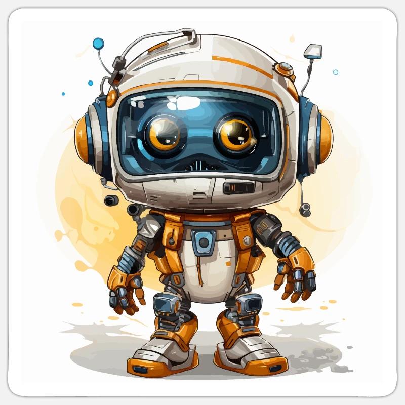 The TechMaster - Sticker size S (10 x 10 cm) - white matte