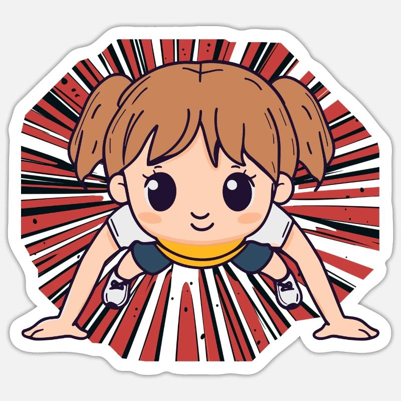 Training Trainieren - Sticker size S (10 x 10 cm) - white matte