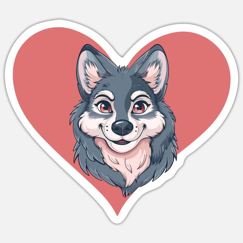 Wolves Werewolf Sticker size S (10 x 10 cm)