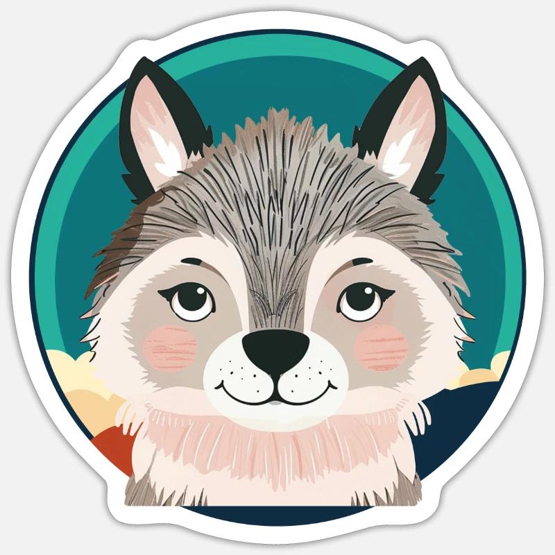 Wolf Rudel Wolfpack Sticker Größe S (10 x 10 cm)