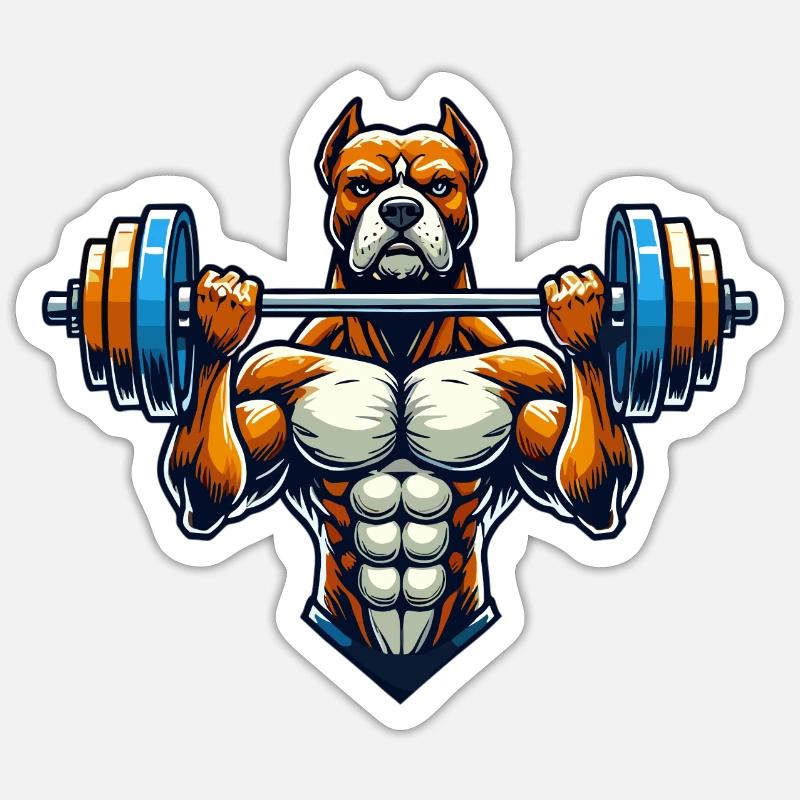 trained - Sticker size S (10 x 10 cm) - white matte