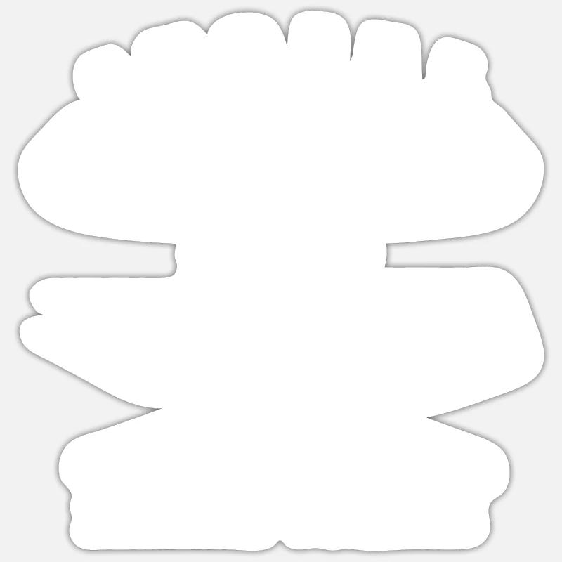Killer-STEAKS - Sticker Größe S (10 x 10 cm) - Mattweiß