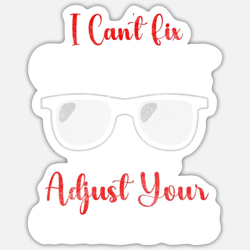 Visual aid spectacle snake Sticker size S (10 x 10 cm)