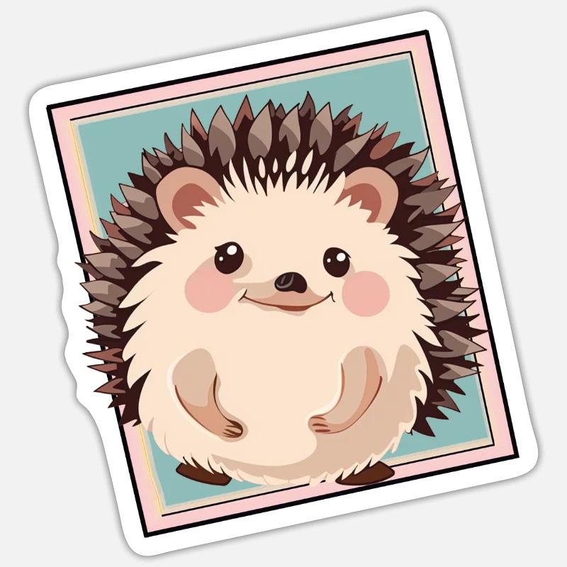 Dard de hérisson Sticker taille S (10 x 10 cm)