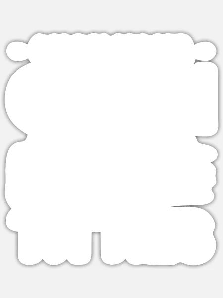 Kuh Tier Kalb Wirtschaft - Sticker Größe S (10 x 10 cm) - Mattweiß