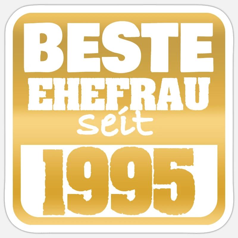 1995 - Sticker taille S (10 x 10 cm) - blanc mat