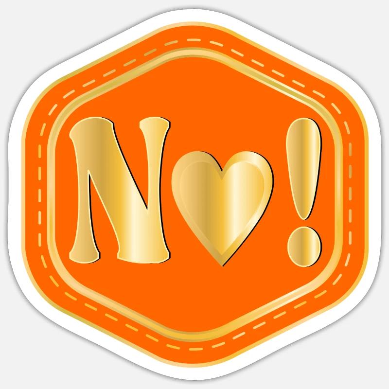 Answer No - Quote Boundaries Sticker size S (10 x 10 cm)