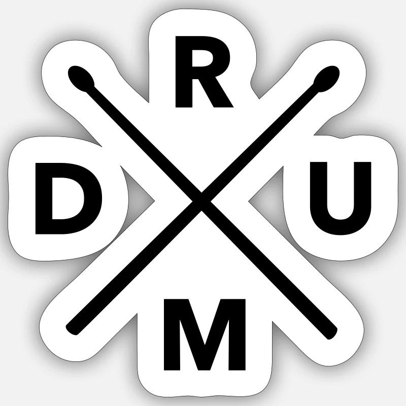 TROMMEL Sticker Größe S (10 x 10 cm)