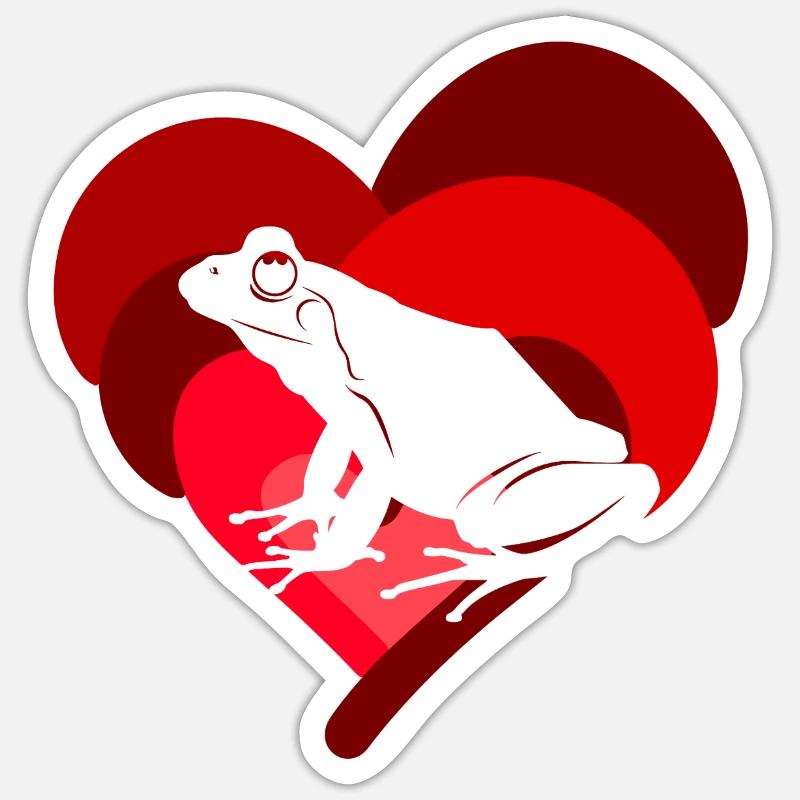 Frog Croak, Tree Frog - Sticker size S (10 x 10 cm) - white matte