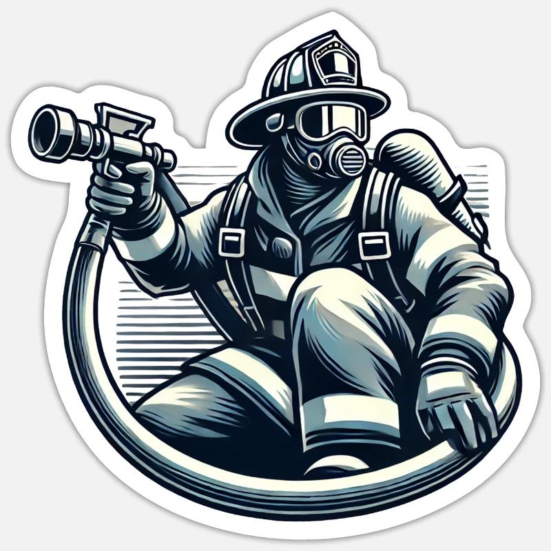Fire brigade Sticker size S (10 x 10 cm)