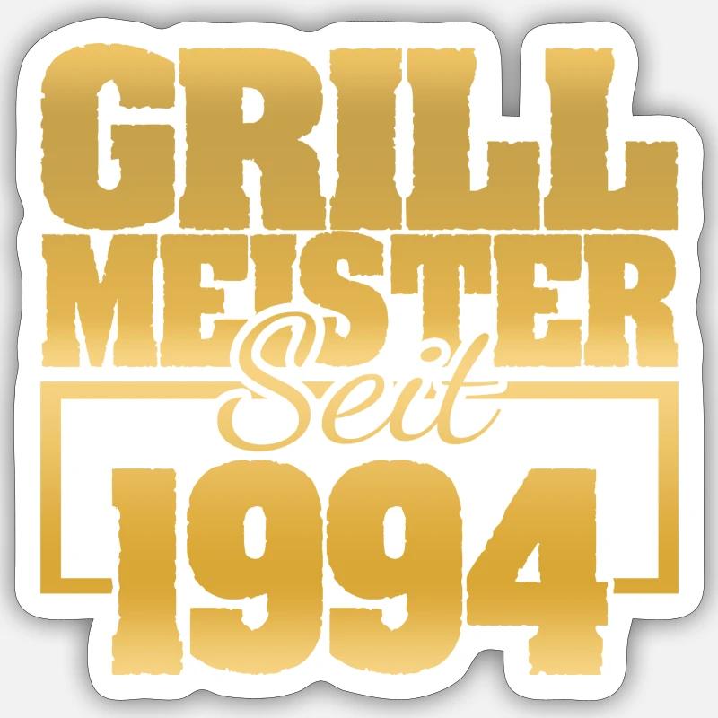 1994 - Sticker taille S (10 x 10 cm) - blanc mat