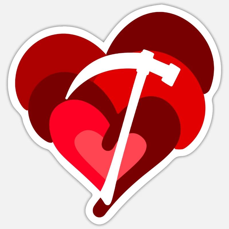 Mining Pickaxe Miner Sticker size S (10 x 10 cm)