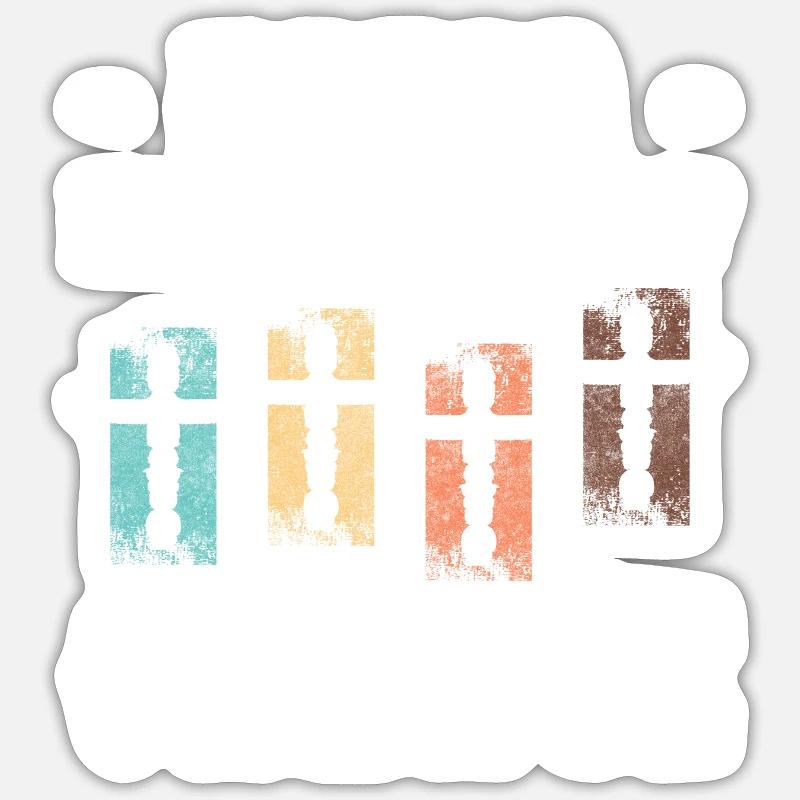 Éléments de symbole mystique - Sticker taille S (10 x 10 cm) - blanc mat