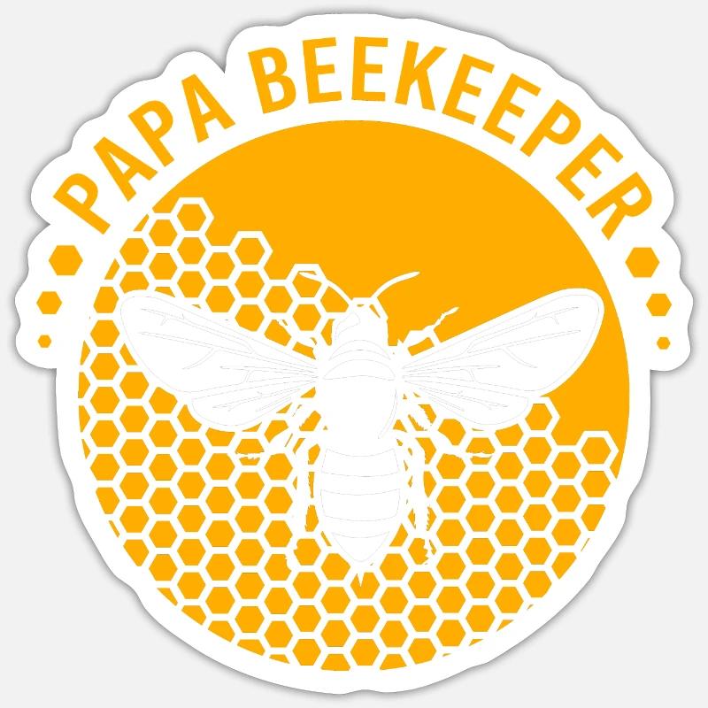 Beekeeper - Sticker size S (10 x 10 cm) - white matte