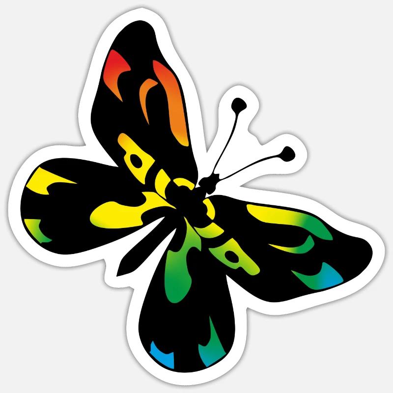 Butterfly - Sticker size S (10 x 10 cm) - white matte