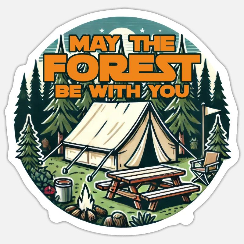 Möge der Wald mit dir sein Sticker Größe S (10 x 10 cm)