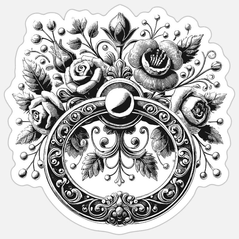 Schnuller - Sticker Größe S (10 x 10 cm) - Mattweiß