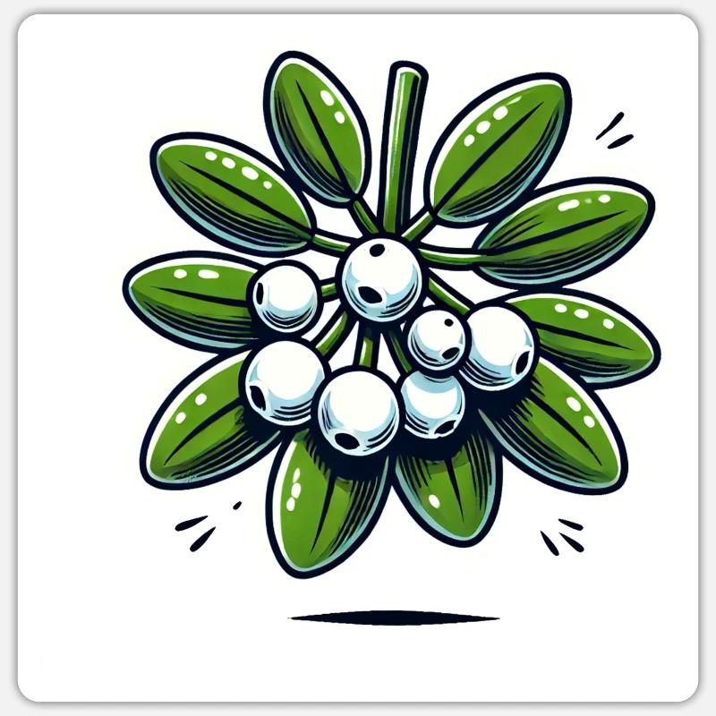 Mistletoe - Sticker size S (10 x 10 cm) - white matte