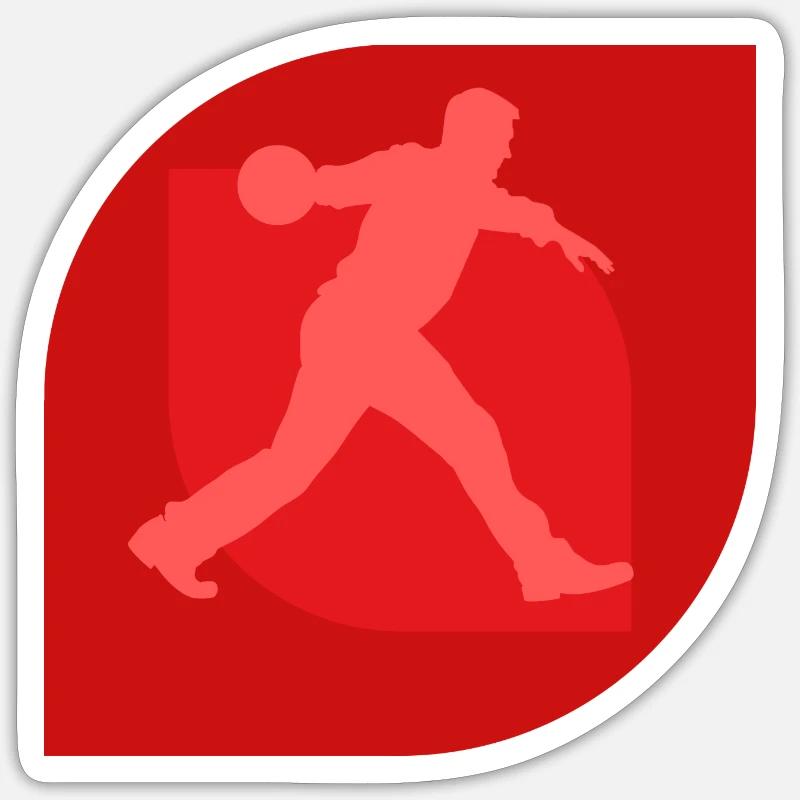 Bowling Boule de bowling Cornets de bowling Sticker taille S (10 x 10 cm)