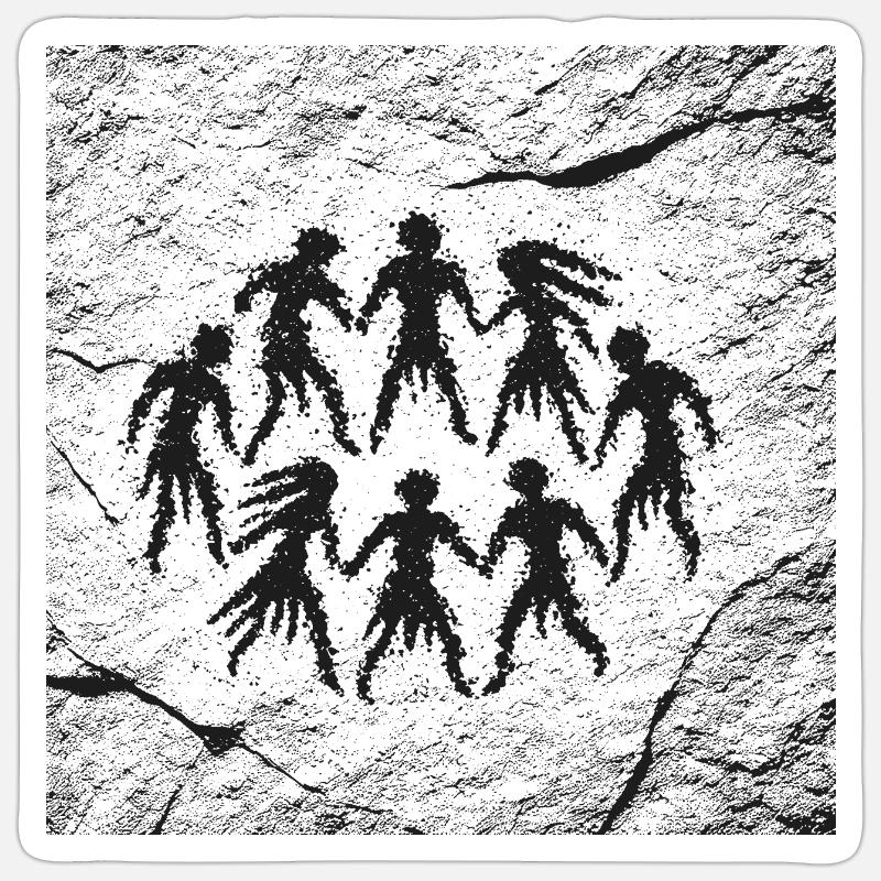 Dance - Sticker size S (10 x 10 cm) - white matte