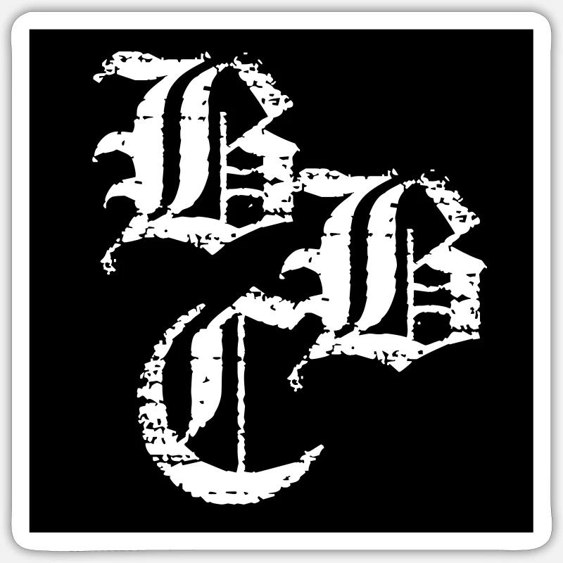B*C - Sticker Größe S (10 x 10 cm) - Mattweiß