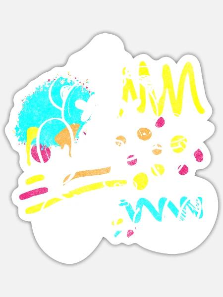 Sprayer Street Life Auffällig - Sticker Größe S (10 x 10 cm) - Mattweiß