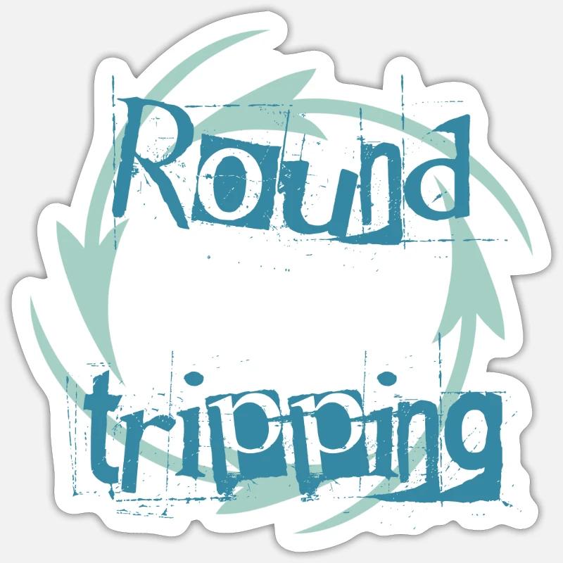 Endless Loop Vibes - Sticker size S (10 x 10 cm) - white matte