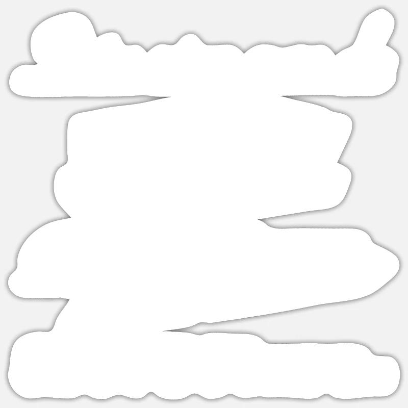Jazz (blanc) - Sticker taille S (10 x 10 cm) - blanc mat