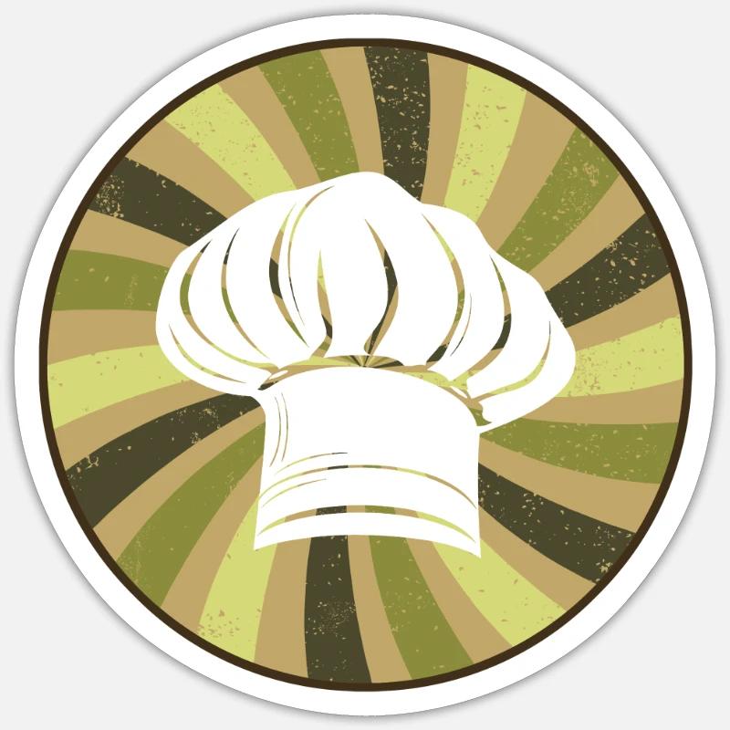 Cuisinier Cuisinier Chef Sticker taille S (10 x 10 cm)