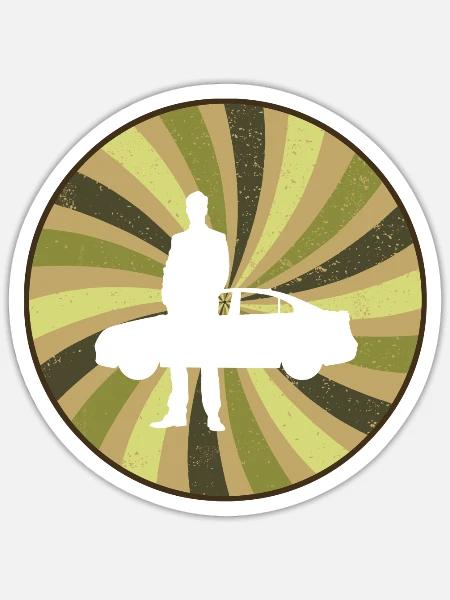 Autoverkaeufer Auto Turbo - Sticker Größe S (10 x 10 cm) - Mattweiß