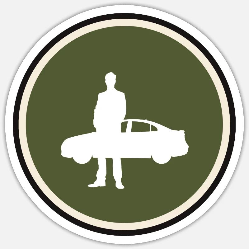 Autoverkaeufer Auto Tuner - Sticker Größe S (10 x 10 cm) - Mattweiß