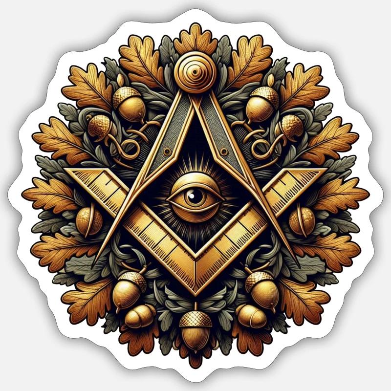 Masonic Logo Sticker size S (10 x 10 cm)